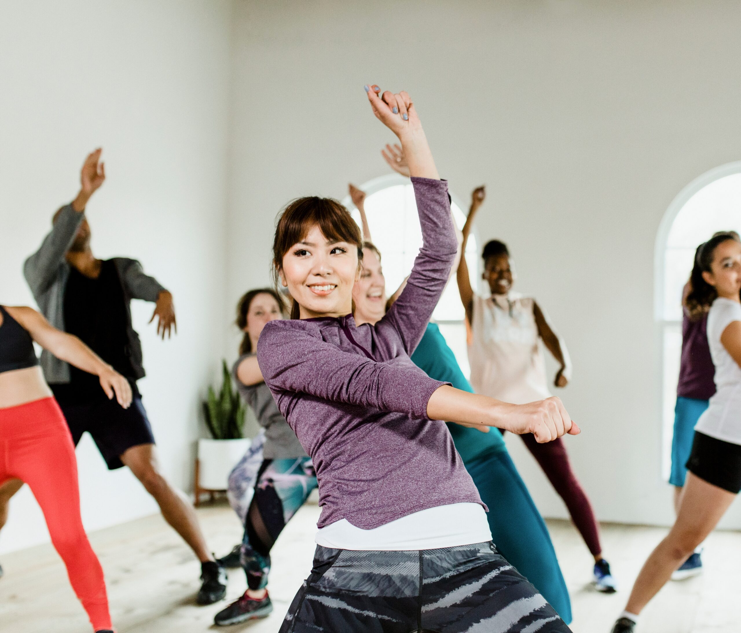 Fitness dance group